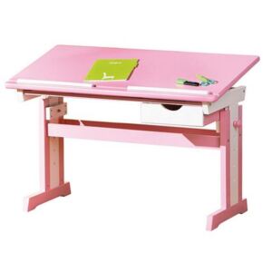 OVN písací stôl IDN ID99800350 ružovo biely/masív+MDF