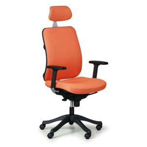 Kancelárska stolička BRUGY, oranžová látka