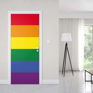 GLIX Fototapeta na dvere - Flag Rainbow Gay Pride