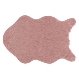 TEMPO KONDELA Fox Typ 3 umelá kožušina ružová / zlatoružová