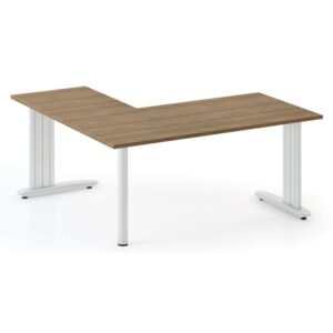 Kancelársky stôl Flexible L 1800 x 1800 mm, orech
