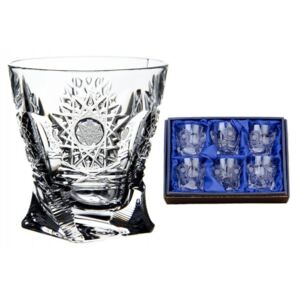 Onte Crystal Bohemia Crystal ručne brúsené poháre na destiláty Quadro 500pk 55 ml 6KS