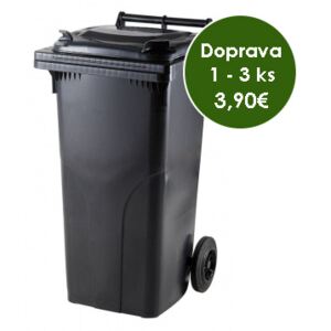 Popolnica Odpadová nádoba Europlast 120L - Čierna