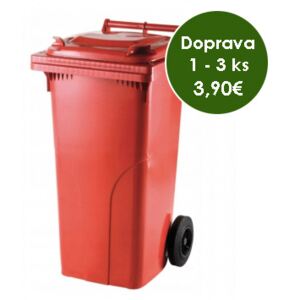 Popolnica Odpadová nádoba Europlast 120L - Červená