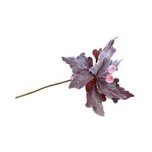 Ozdoba zapichovacia kvet poinsettia burgund trblietavá 21cm