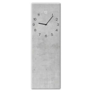 Sklenené nástenné hodiny - Styler Concrete, 20x60 cm