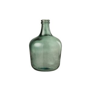 Váza zelená sklenená fľaša 2ks set CLUB EXPEDITION