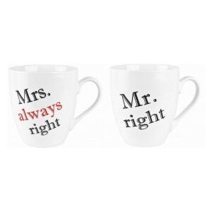 Hrnček Mr. Right , Mrs. always right 610ml