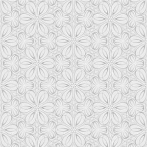 Vliesové tapety na stenu Mixing 352038, kvetinky vytláčané sivé, rozmer 10,05 m x 0,53 m, RASCH