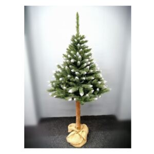 Inlea4Fun Zasnežený vianočný stromček KONRAD 220 cm s kmeňom