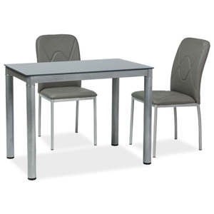 Jedálenský stôl DEER, 75x60x100, sivá