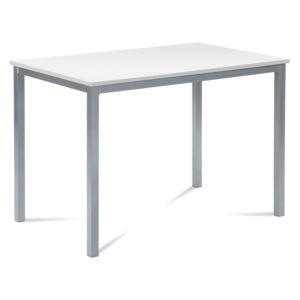 Jedálenský stôl 110x70, mdf biela / šedý lak