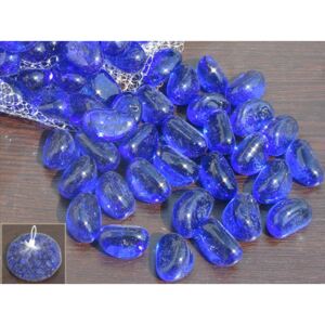 Dekoračný kameň - modré sklo 1kg