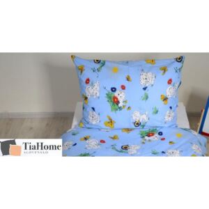Obliečky bavlnené detské Dalmatinci modré TiaHome Detský set 130x90cm + 65x45cm