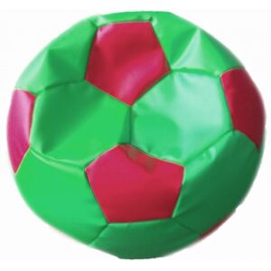 Sedací vak malá zeleno červená futbalová lopta