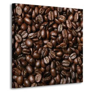 Obraz na plátne Čerstvé kávové zrnká Klikk 40x40cm CKS0234