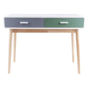 LEITMOTIV Stôl Neat – zeleno–šedý