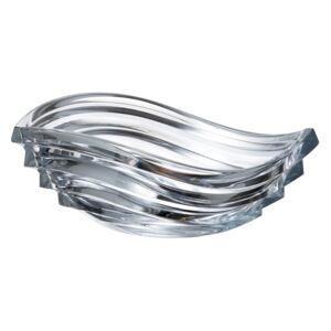 Crystalite Bohemia křišťáľová dekoračná mísa Wave 305 MM