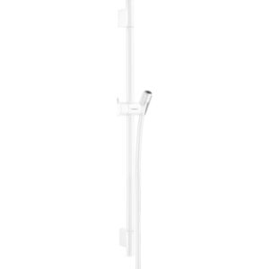 Hansgrohe Unica - Sprchová tyč S Puro 65 cm so sprchovou hadicou, matná biela 28632700