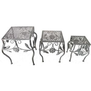 Kovové stoličky - hranaté LE-4319