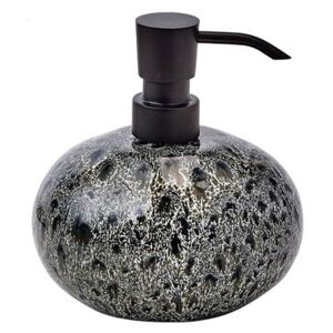 Dávkovač na tekuté mydlo čierno šedý kamenina UGO