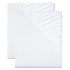 MERADISO® Napínacia plachta, 90-100 x 200 cm, 2 ku, biela (100308556)