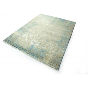 Luxusný vintage koberec Empire hsn tyrkys 1,54 x 2,03 m
