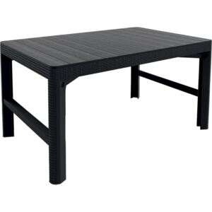 ALLIBERT LYON RATTAN TABLE antracit (232300) - záhradný stôl