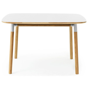 Normann Copenhagen Stôl Form 120x120 cm, biela/dub
