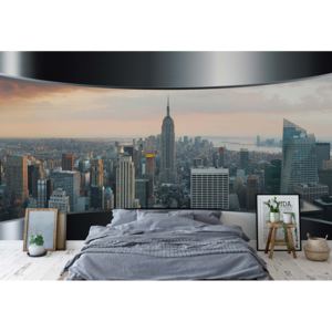 Fototapeta - New York City Skyline Vliesová tapeta - 250x104 cm