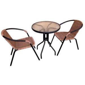 Stôl LEQ ALESIA, hnedý, 70x60 cm