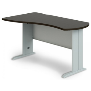 Rohový stôl Manager, ľavý 140 x 80 cm wenge