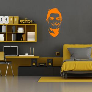 GLIX Ronaldo - nálepka na stenu Oranžová 30 x 55 cm