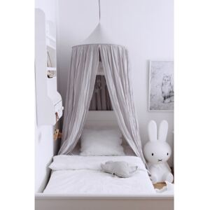 Baldachýn nad manželskú posteľ Soft - Light Grey