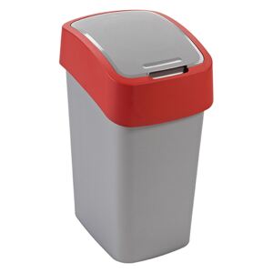 Odpadkový kôš Flip Bin Gray / Red 10 l CURVER