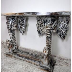 Konzolový stolík ELEPHANT - exotické drevo