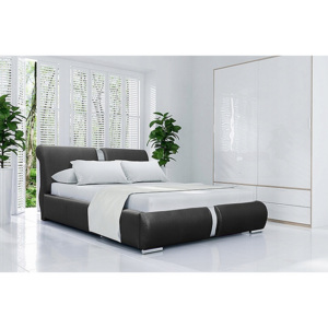 Čalúnená posteľ PITO + matrac DE LUX, 140x200, madryt 912