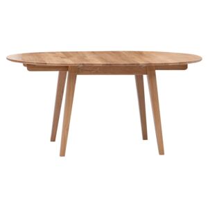 Masívny dubový okrúhly rozkladací jedálenský stôl Genova (viac variantov veľkostí)