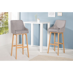 Dizajnová barová stolička Sweden / šedá