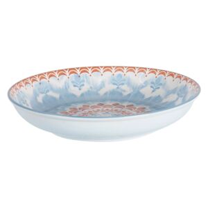 Azúrová-oranžový hlboký tanier Azur - Ø20 * 4 cm