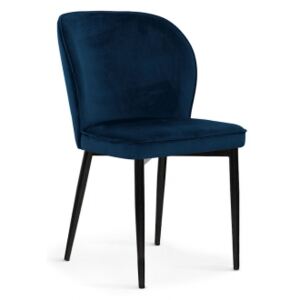 ANIE zamatová stolička, Farba Modrá