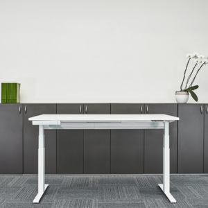 Stôl ProOffice Ergo UP 140 cm biela