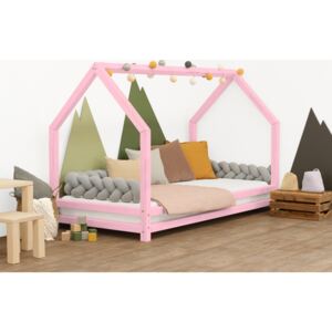 Benlemi Detská posteľ domček Funny Farba: Ružová, Rozmer: 70x160 cm