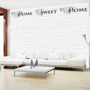 Fototapeta Bimago - Home, sweet home - white wall + lepidlo zadarmo 350x245 cm