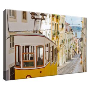 Obraz na plátne Krásna ulica v Lisabone Portugalsko 30x20cm 2036A_1T