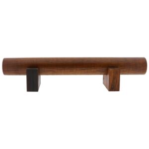Hnedý drevený stojanček na náramky - Ø 5 * 38 * 8 cm