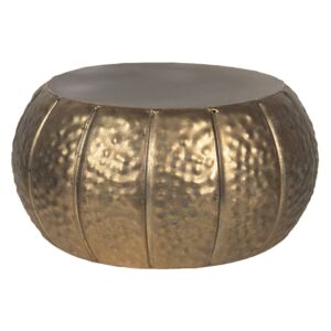 Bronzový dekoračné kovový stolček na kvety Alicce - Ø 26 * 13 cm