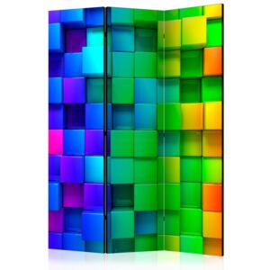 Paraván - Colourful Cubes 135x172cm