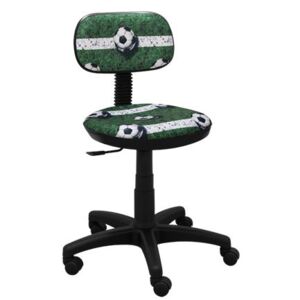 MAXMAX Dětská otočná židle JAMES - FOTBAL zelená