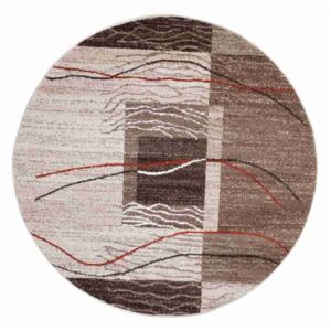 Kusový koberec Feder krémový kruh, Velikosti 150x150cm